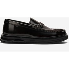 Dericlub Erkek Kalın Taban Tokalı Loafer Ayakkabı Gerçek Deri Cr 2713 Bordo