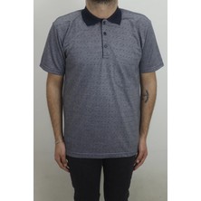 Santa Fistan Store Erkek Desenli Klasik Kesim Rahat Kalıp Tek Cepli Polo Yaka Tişört
