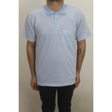 Santa Fistan Store Erkek Desenli Klasik Kesim Rahat Kalıp Tek Cepli Polo Yaka Tişört