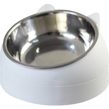 Çift Köpek Su Yemek Kaseleri Yükseltilmiş Boyun Koruma Pet Çift Kase Köpekler Kediler Evcil Hayvanlar Için Yeşil Gri (Yurt Dışından)