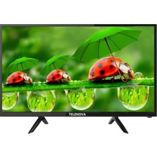 Telenova 32” Inç 82 Ekran LED TV HD Uydu Alıcılı, 12V Destekli, Taşınabilir, Karavan, Ev, Ofis Için
