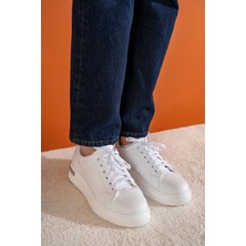 Mulini Beyaz Tabanlı Rahat Günlük Kadın Sneaker