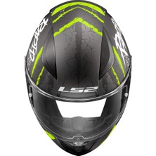 Ls2 Rapıd 2 Raven Mat Siyah-Gri-Neon Sarı Kask