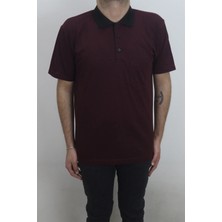 Santa Fistan Store Erkek Desenli Klasik Kesim Rahat Kalıp Tek Cepli Polo Yaka Tişört