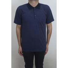 Santa Fistan Store Erkek Desenli Klasik Kesim Rahat Kalıp Tek Cepli Polo Yaka Tişört
