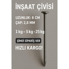 Inşaat Çivisi 6'lık (6cm x 2,80MM)