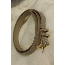 Eswomes Küçükm Oval Ince Kemer Vizon