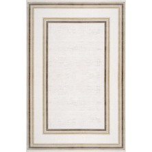 Luxess Valeria 1073 Bej Halı Kilim Kaymaz Taban Yıkanabilir Salon Mutfak Kesme Yolluk