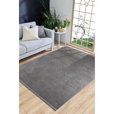 Enti Prag 9206 Antrasit Halı Yolluk Modern Salon Halısı Antre Hol