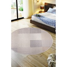 Enti Bonn 8806 Krem Daire Iskandinav Halı Salon Halısı Kesme Halı Yolluk