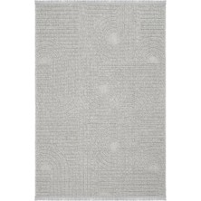 Seyran Loopy 623 Gri Halı Ince Mutfak Kilim Salon Kesme Halı Yolluk
