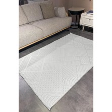 Luxess Mood 1118 Bej Hav Toz Vermez Salon Halısı Kesme Halı Yolluk Kaymaz Taban Halı