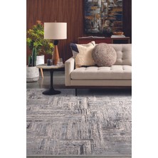 Madrid 1005 Gri Halı Kilim Kaymaz Taban Salon Mutfak Kesme Yolluk Makine Halısı