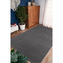 Enti Prag 9202 Antrasit Halı Yolluk Modern Salon Halısı Antre Hol