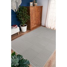 Enti Prag 9203 Gri Halı Yolluk Modern Salon Halısı Antre Hol