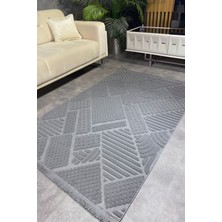 Luxess Mood 1119 Antrasit Hav Toz Vermez Salon Halısı Kesme Halı Yolluk Kaymaz Taban Halı