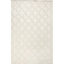 Enti Togo 7507 Beyaz Hav Toz Vermez Hasır Dokulu Koridor Mutfak Salon Kesme Halı