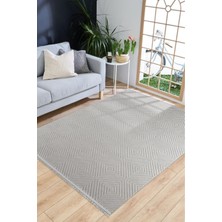 Enti Prag 9207 Gri Halı Yolluk Modern Salon Halısı Antre Hol