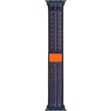 Watch 10 46MM Uyumlu Krd-91 Hasır Kordon Strap Kayış-Mavi