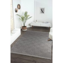 Enti Prag 9210 Antrasit Halı Yolluk Modern Salon Halısı Antre Hol