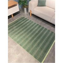 Luxess Cool 402 Yeşil Hav Toz Vermez Salon Halısı Kesme Halı Yolluk Kaymaz Taban Halı