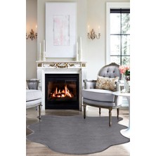 Louis Casa Bunny Antrasit En Trend Post Halı Peluş Halı Yıkanabilir Kaymaz Taban Yatak Odası