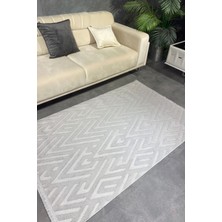 Luxess Mood 1118 Gri Hav Toz Vermez Salon Halısı Kesme Halı Yolluk Kaymaz Taban Halı