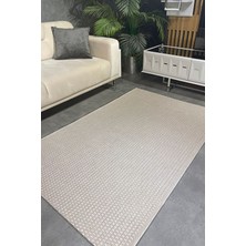 Seyran Bombay 666 Krem Hav Toz Vermes Hasır Dokulu Mutfak Hol Yatak Odası Salon Kesme Halı