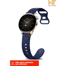 Xiaomi Amazfit Gts / Gts 2 / Gts 2e / Gt S3 / Gt S4 Mini Uyumlu Leopar Desenli Silikon Kordon 20MM