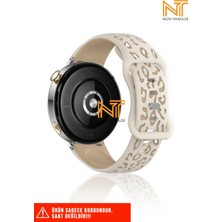 Xiaomi Amazfit Gts / Gts 2 / Gts 2e / Gt S3 / Gt S4 Mini Uyumlu Leopar Desenli Silikon Kordon 20MM