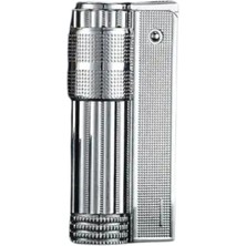 Premiumquality Tek Alevli Gümüş Metal Muhtar Çakmağı