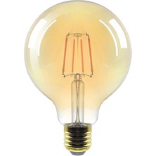 Şavk LED Rustik Flamanlı Ampül Amber Işık 6W G95 E27 - 500555