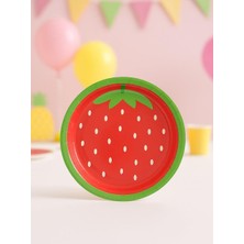 Meyve Temalı Tabak Karton Doğum Günü Tabağı 8'li