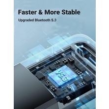 Plentiful Plentiful Bluetooth Adaptör 5.3 USB Bluetooth Dongle Kablosuz Masaüstü Laptop Pc Tak/çalıştır Windows 11/10/8.1/7 ile Uyumlu