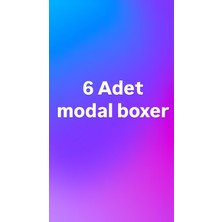 Hertip Gri Modal Boxer Full Comfort Rahat Kesim 6'lı Paket