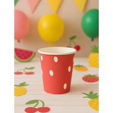 Meyve Temalı Bardak Karton Doğum Günü Bardağı 8'li