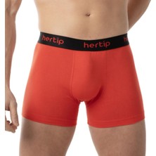 Hertip Kırmızı Modal Boxer Full Comfort Rahat Kesim 6'lı Paket