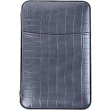 Cohiba Füme Timsah Derisi Desenli Dahili Çakmak Deri Puro Taşıma Çantası & Seyahat Humidoru