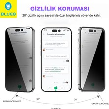 Anti-Peep Privacy iPhone 11 Pro Uyumlu Hayalet Full Cam Ekran Koruyucu Göz Yormayan HD Görüntü