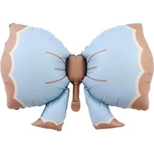 Fiyonk Figürlü Folyo Balon Retro Parti Balonu Mavi 91X60 cm