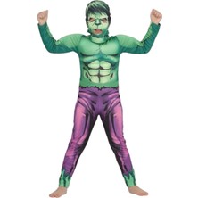 Hulk Kaslı Çocuk Kostümü