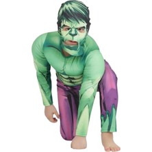 Hulk Kaslı Çocuk Kostümü