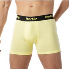 Hertip Sarı Modal Boxer Full Comfort Rahat Kesim 6'lı Paket