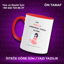 Annelere Özel Isimli Ilk Anneler Günü Renkli Kupa Bardak