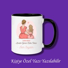 Anneler Günü Anne Kız Tasarımlı Renkli Kupa Bardak Modelleri