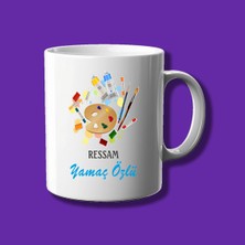 Kişiye Özel Meslek Kupası - Ressamlara Özel Isimli Kupa Bardak