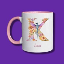 Kişiye Özel Harfli Kupa Bardak - K Harfi Kupa Bardak