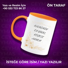 Annelere Özel Isimli Anneler Günü Hediyelik Renkli Kupa Bardak