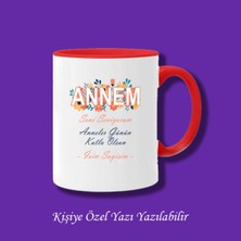 Anneler Gününe Özel Isim Baskılı Renkli Kupa Bardak Modelleri