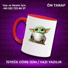 Kişiye Özel Isim Baskılı Baby Yoda Kupa Bardak